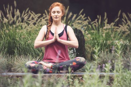 Yoga can relief stress and remain calm